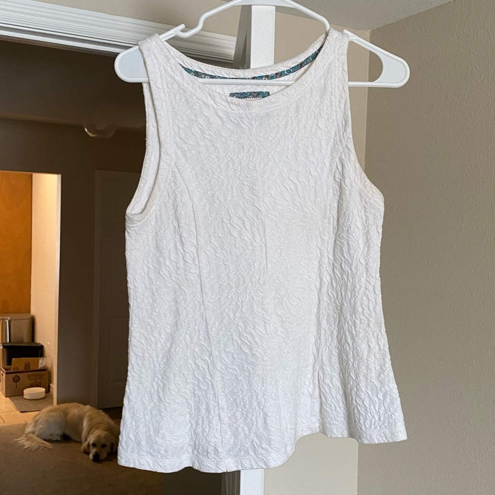 Anthropologie Textured Peplum Top - size XS